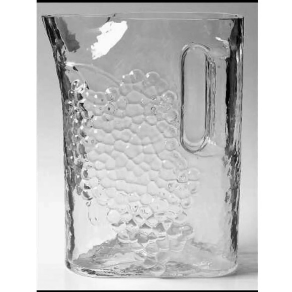 VINTAGE MCM Carl Riedel Austrian Crystal
Grape And Leaf Glass Clear Pitcher - Picture 4 of 4